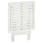 Voir la diapositive 4 : VIDAXL Table de bistro Blanc 46x46x47 cm Bois d'acacia massif