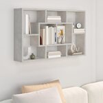 VIDAXL Etagere murale Gris beton 85x16x52,5 cm Bois d'ingenierie