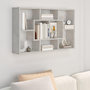 Voir la diapositive 1 : VIDAXL Etagere murale Gris beton 85x16x52,5 cm Bois d'ingenierie