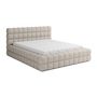 Voir la diapositive 5 : BEST MOBILIER Kingston - lit coffre - 140x200 - sommier inclus - en tissu bouclette