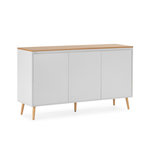 VS VENTA-STOCK Buffet Desi 3 portes couleur Blanc