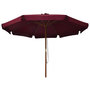 Voir la diapositive 2 : VIDAXL Parasol d'exterieur avec mat en bois 330 cm Bordeaux