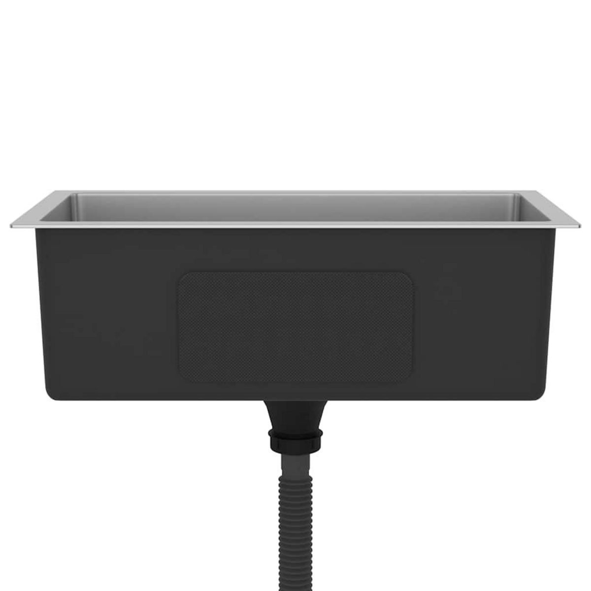 VIDAXL Evier de cuisine fait main Acier inoxydable