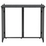 Voir la diapositive 4 : VIDAXL Table de jardin pliante noir 90 x 51 x 75 cm polyrotin
