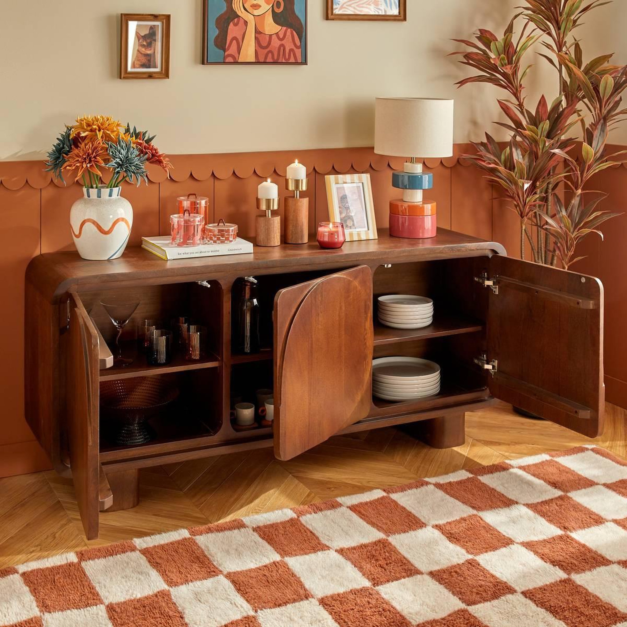Voir la diapositive 6 : ATMOSPHERA Lot de 3 boîtes déco  homy  15cm multicolore