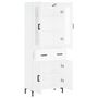 Voir la diapositive 4 : VIDAXL Buffet haut Blanc 69,5x34x180 cm Bois d'ingenierie