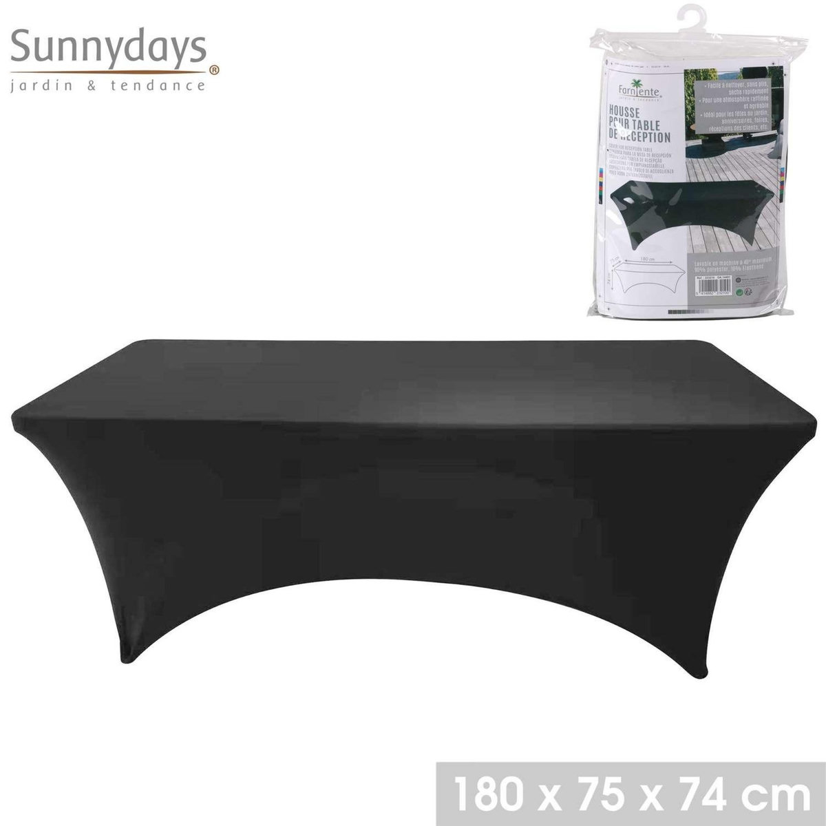 SUNNYDAYS Housse pour table de réception