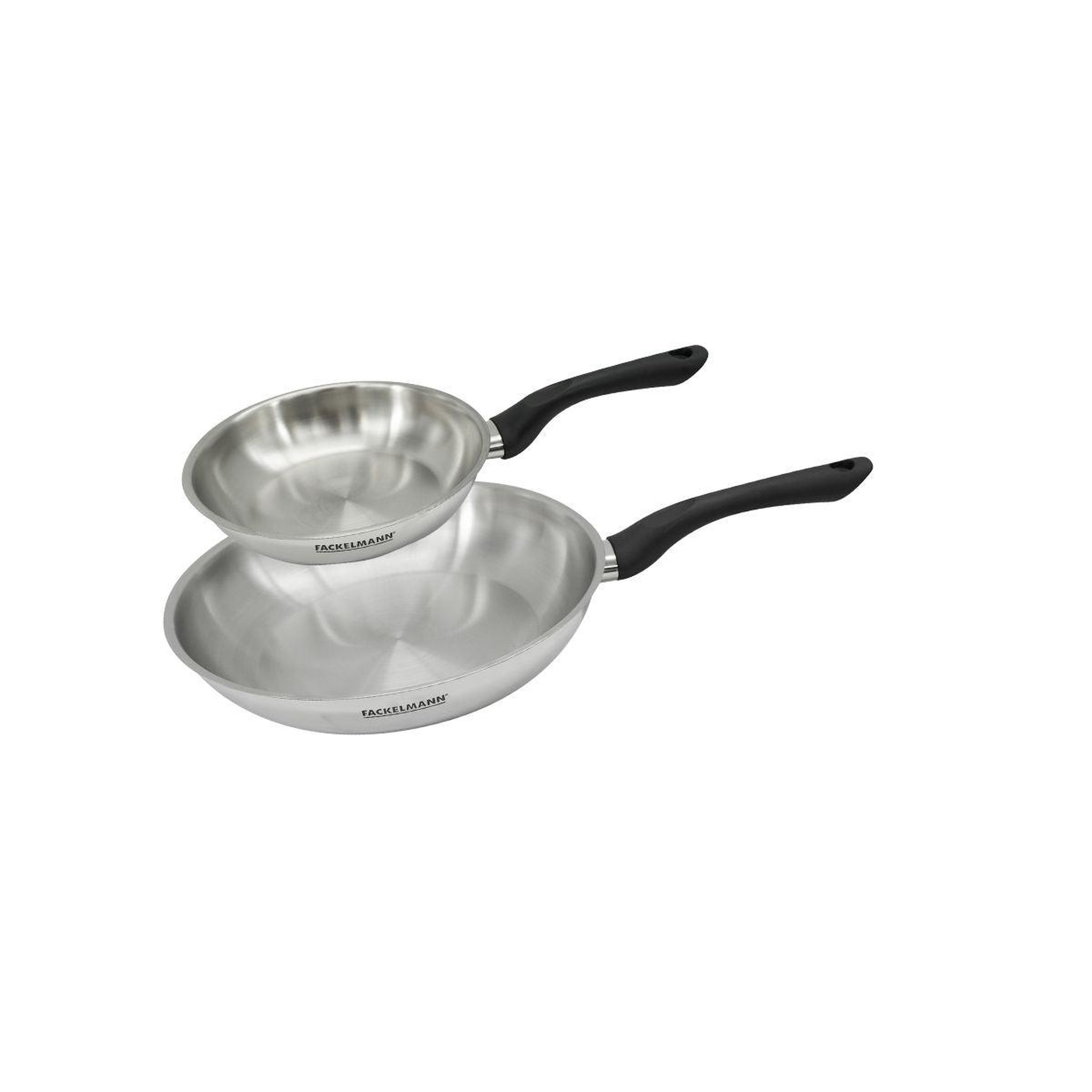 Fackelmann Set 2 poêles 20 et 28 cm en inox Fackelmann Geneva