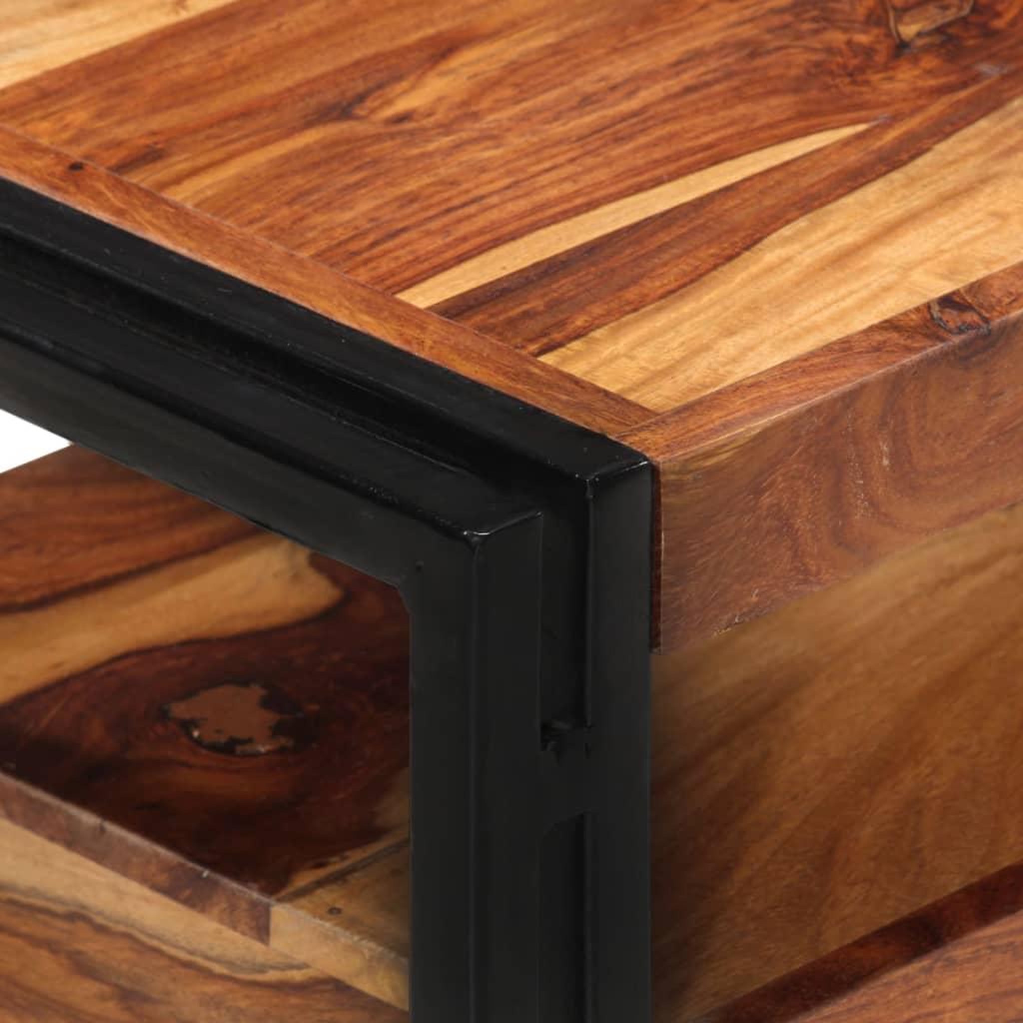 Voir la diapositive 5 : VIDAXL Meuble tv 120x30x40 cm bois de sesham solide
