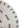 Voir la diapositive 2 : ATMOSPHERA Calendrier Déco Circulaire  Flow  20cm Naturel