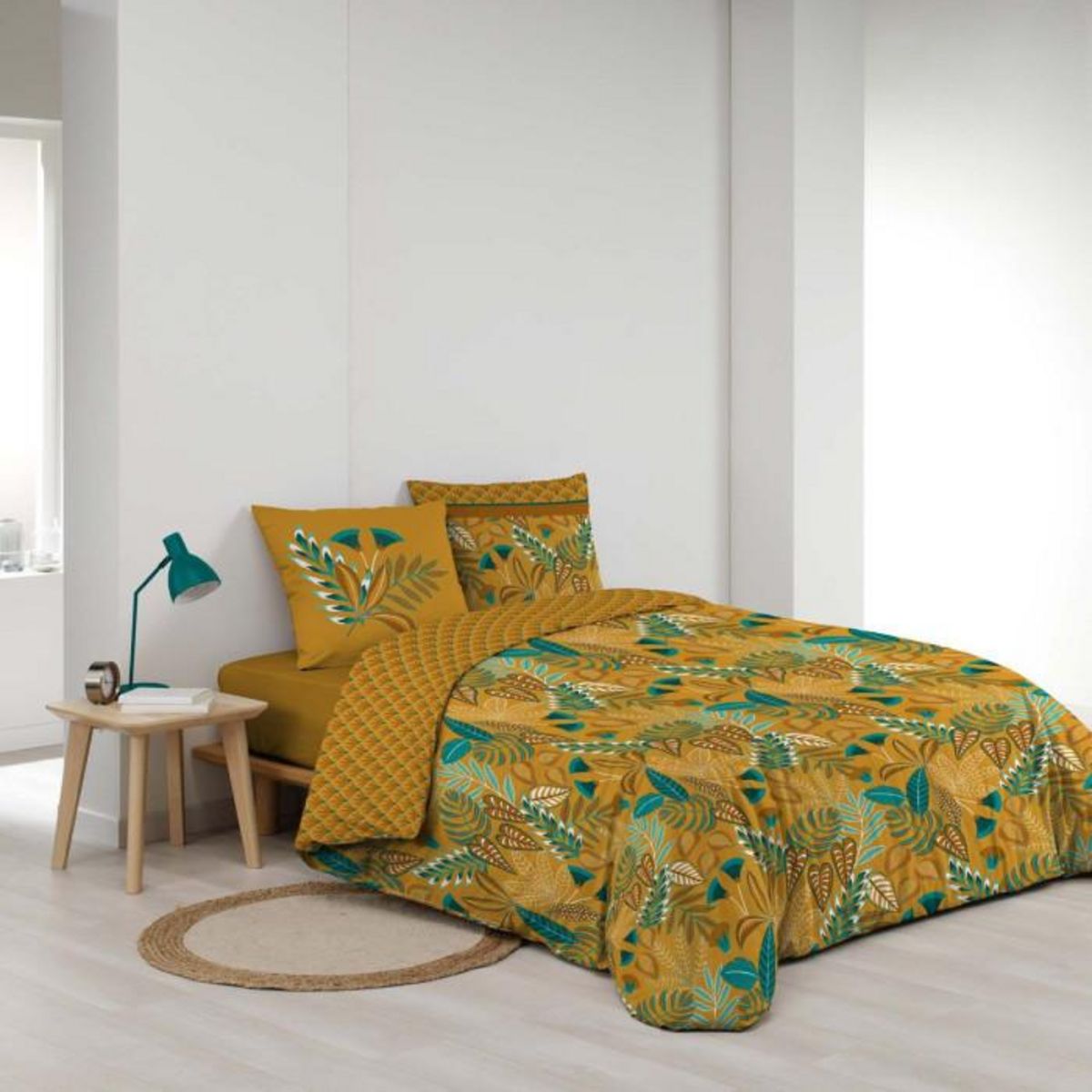 Paris Prix Parure de Lit 3 Pièces  Tilda  240x200cm Jaune