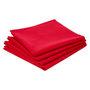 Voir la diapositive 1 : ATMOSPHERA Lot de 4 Serviettes de Table  Coton  40x40cm Rouge
