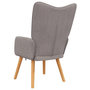 Voir la diapositive 5 : VIDAXL Chaise de relaxation Taupe Tissu
