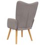 Voir la diapositive 5 : VIDAXL Chaise de relaxation Taupe Tissu