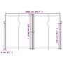 Voir la diapositive 6 : VIDAXL Auvent lateral retractable noir 220x1000 cm