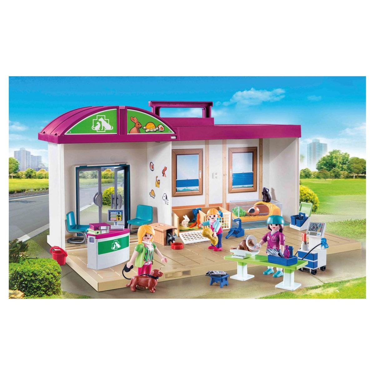 PLAYMOBIL 70146 - City Life - Clinique vétérinaire transportable