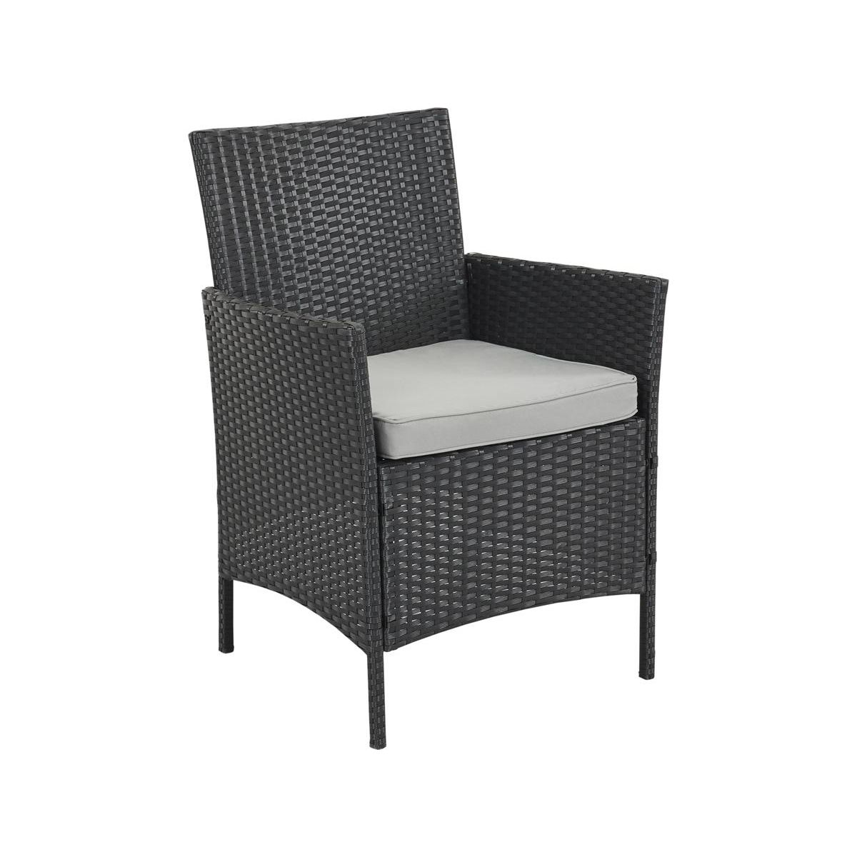 Habitat et Jardin Salon de jardin en résine tressée  Toronto Bis  - Atlanta - Noir