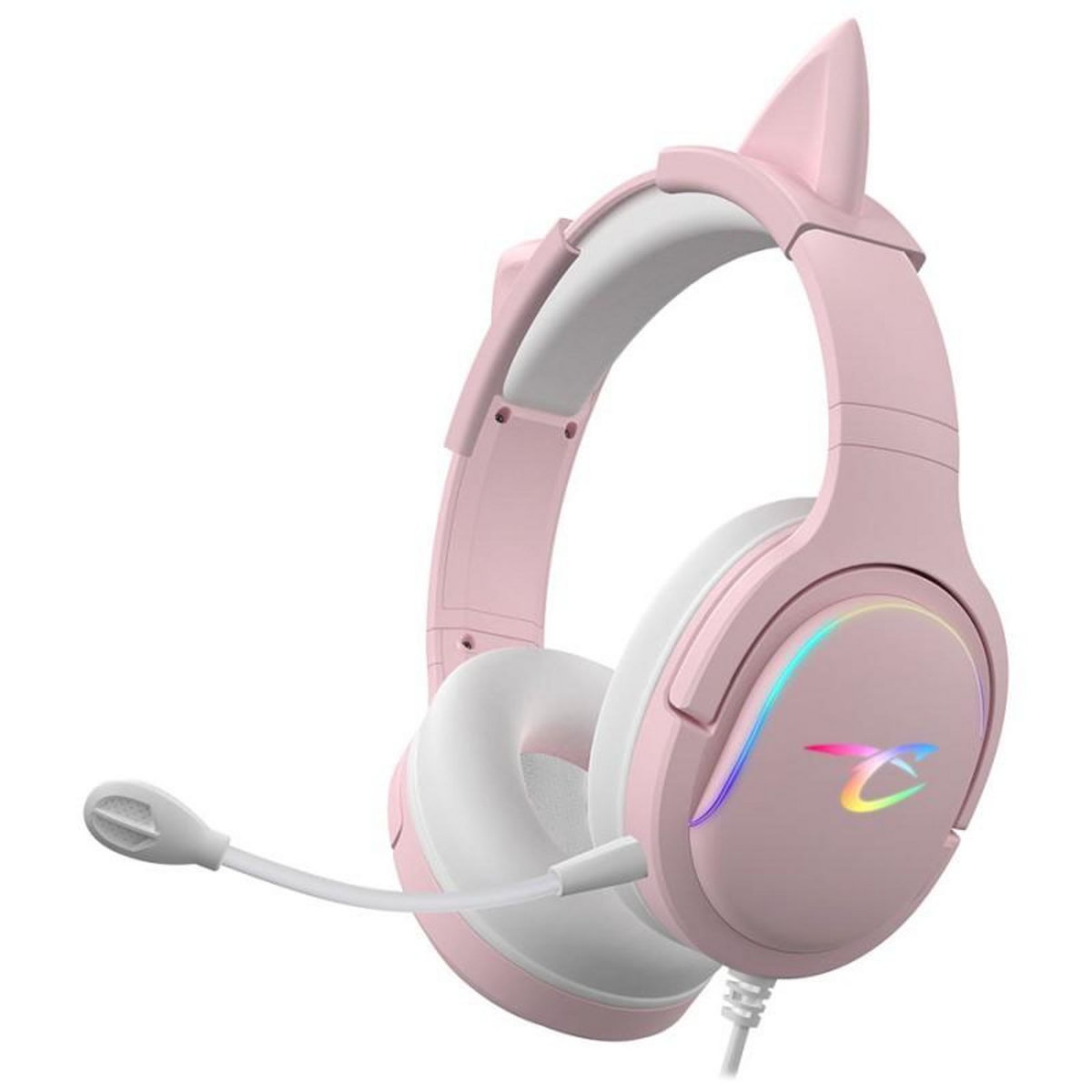 Subsonic Casque audio gaming LED Spectra - Rose