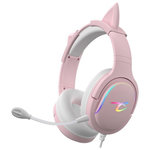 Subsonic Casque audio gaming LED Spectra - Rose