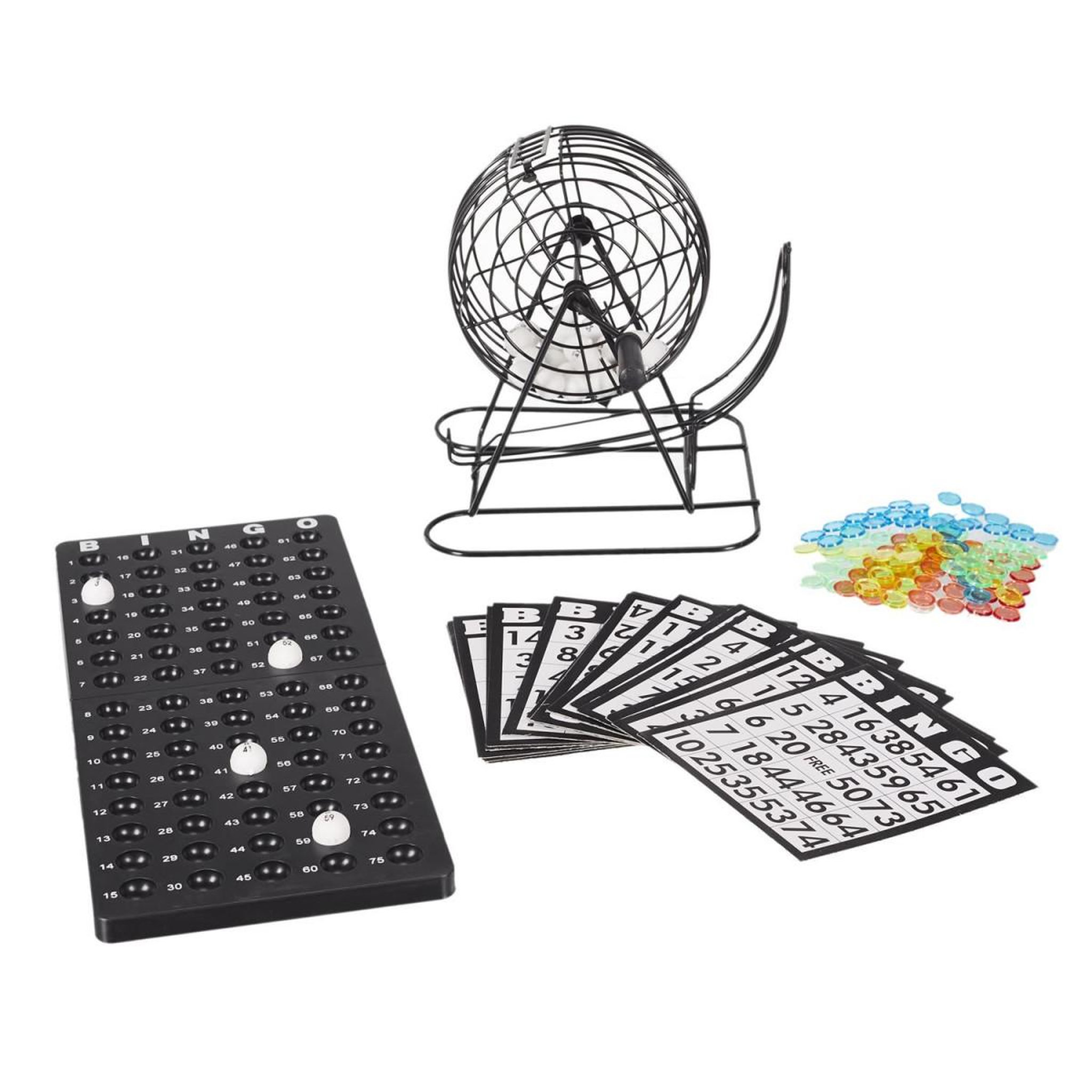 MISTER GADGET Jeu de société  bingo  23cm noir & blanc