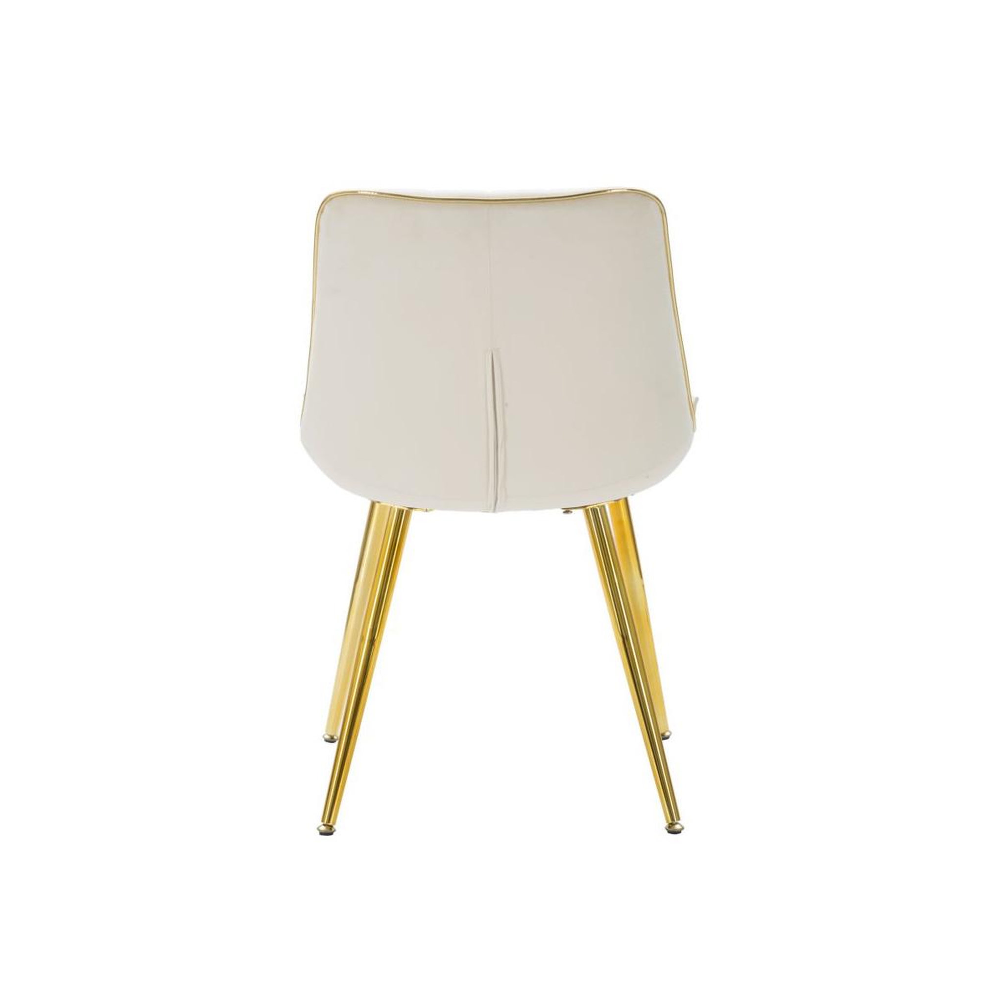 Voir la diapositive 5 : Paris Prix Lot de 2 chaises en tissu  paris  79cm crème & or