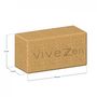 Voir la diapositive 2 : VIVEZEN Lot de 2 briques, blocs de yoga 22,5 x 12 x 7,4 cm - Liège