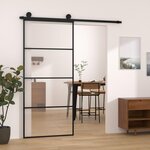 VIDAXL Porte coulissante avec kit de quincaillerie 90x205 cm Verre ESG