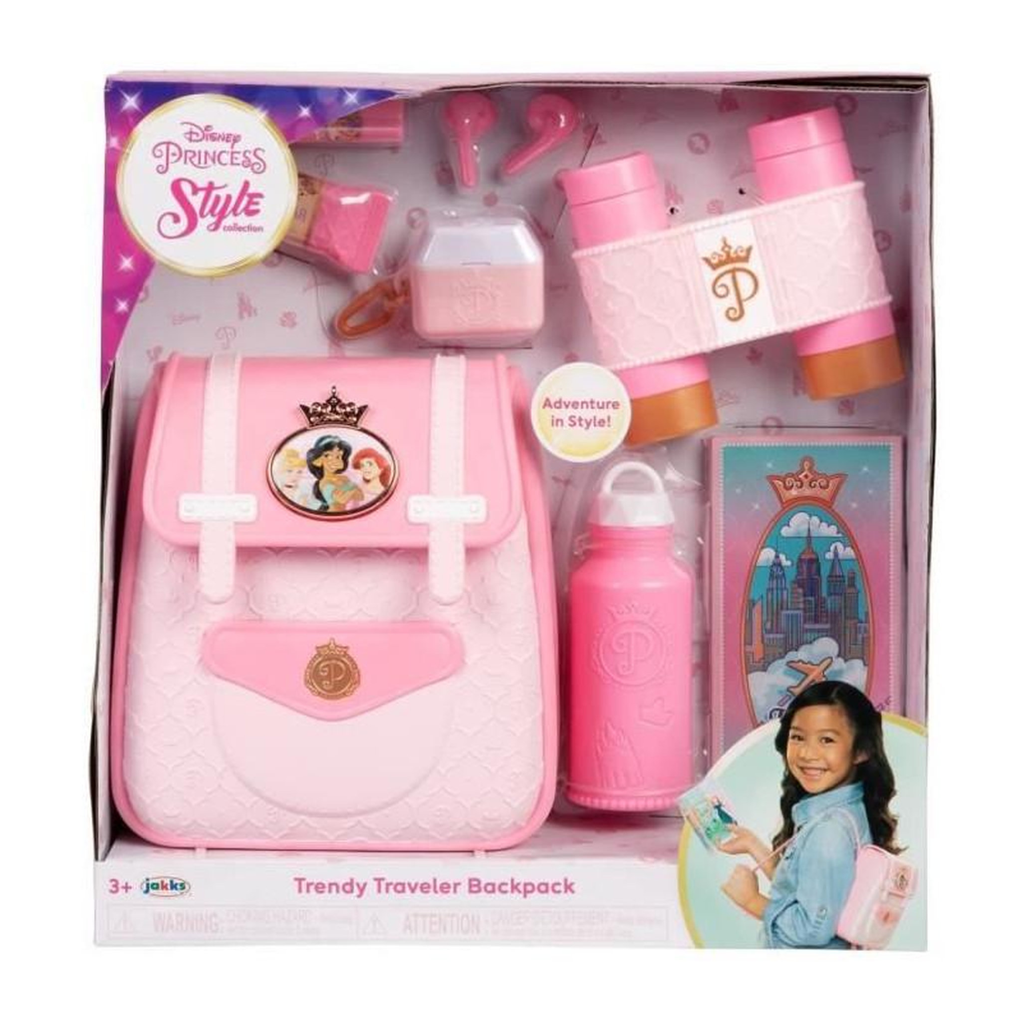 Voir la diapositive 5 : Jakks Pacific Sac a dos de voyage DISNEY STYLE COLLECTION JAKKS - Pour Enfant de 3 ans et plus - Licence Disney - Rose