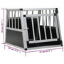 Voir la diapositive 6 : VIDAXL Cage pour chien avec une porte 54 x 69 x 50 cm