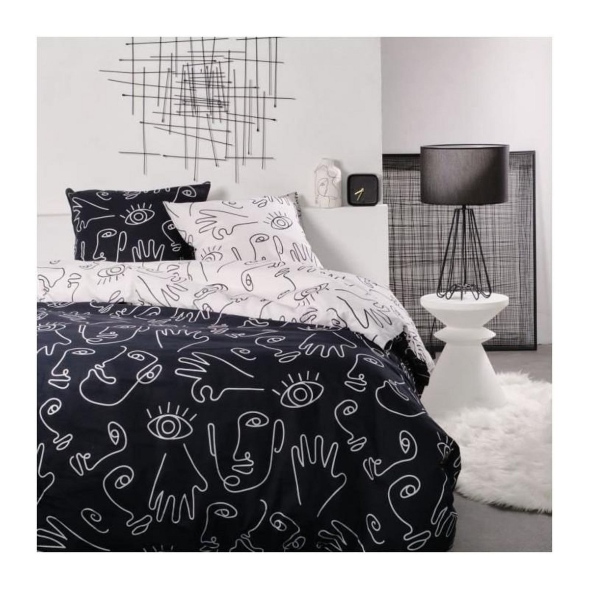 Today Parure de lit - TODAY - Sunshine - 121238 - 2 personnes - 260x240cm - Coton - Imprimé 13.53