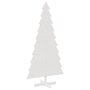 Voir la diapositive 2 : VIDAXL Arbre de Noël en bois pour decoration blanc 180 cm pin massif