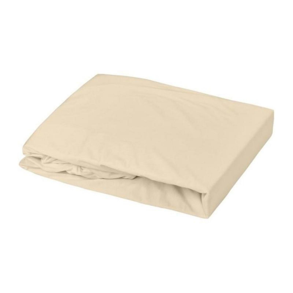 DOMIVA DOMIVA Drap housse + Alese Uni - 100% Coton - oeko-Tex - Blanc/Cailloux - 70 x 140 cm