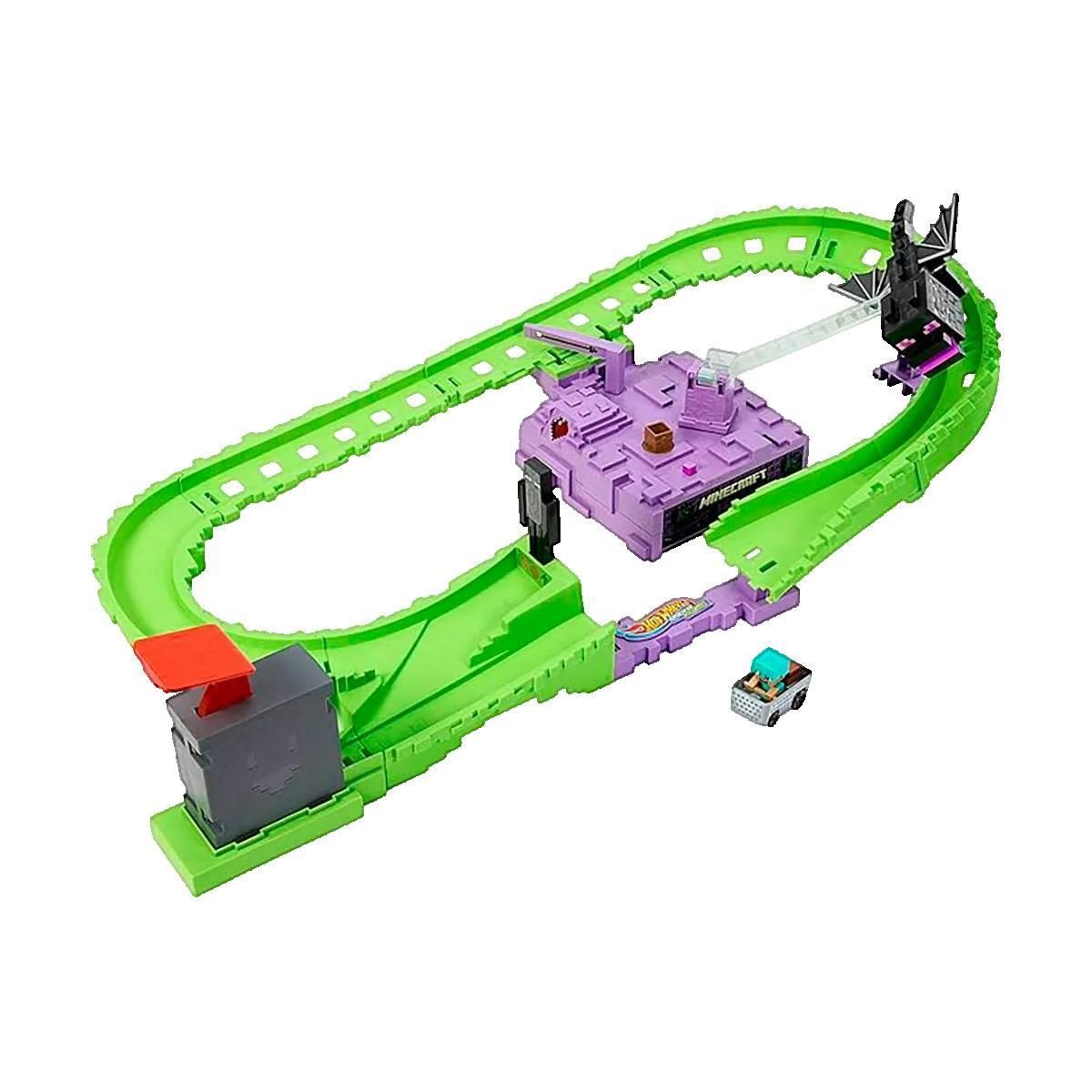 Hot Wheels Piste de course Hot Wheels Piste Minecraft orange