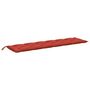 Voir la diapositive 5 : VIDAXL Coussins de banc de jardin lot de 2 rouge melange tissu