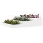 Voir la diapositive 3 : VIDAXL Jardiniere Blanc 107x107x27 cm Bois massif de pin