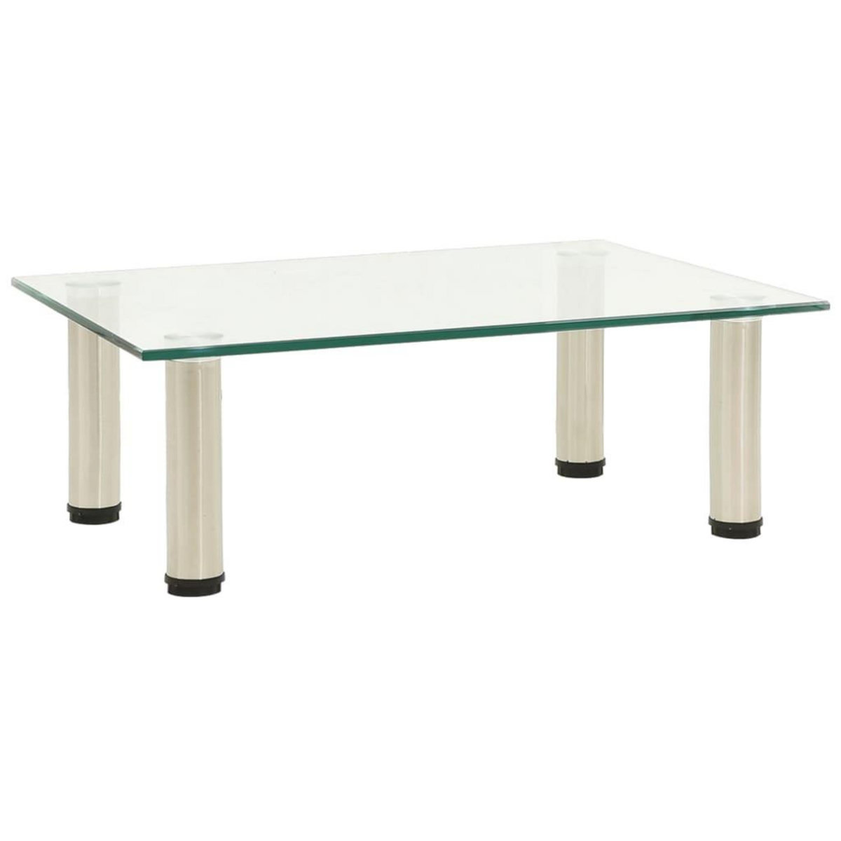 VIDAXL Meuble TV Transparent 40x35x17 cm Verre trempe