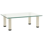 VIDAXL Meuble TV Transparent 40x35x17 cm Verre trempe