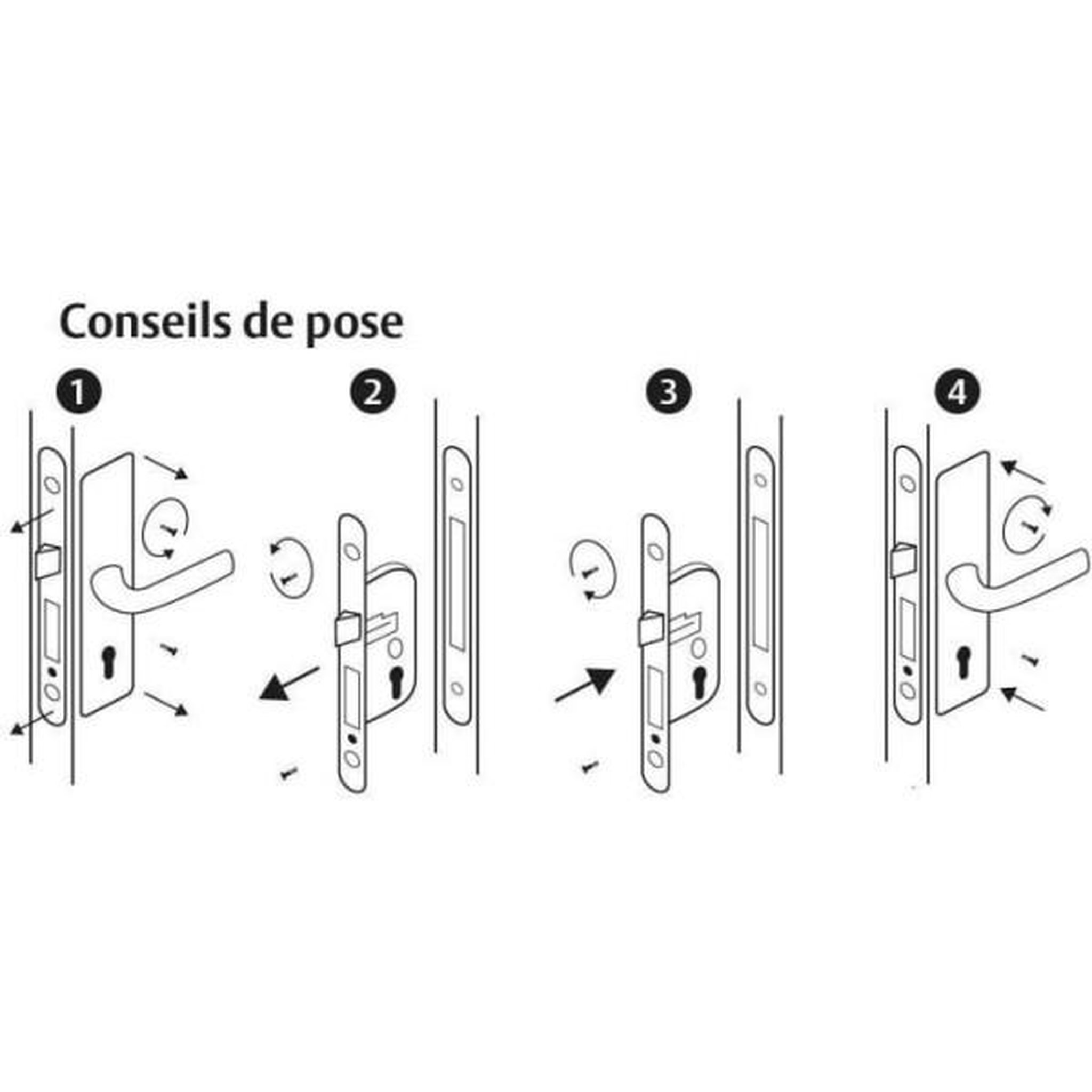 Voir la diapositive 4 : YALE Serrure a encastrer trou de cylindre - YALE - Y50R-A40/B - axe 40 mm, coffre 135 mm - Pene Réversible, Tetiere bouts ronds - Bl