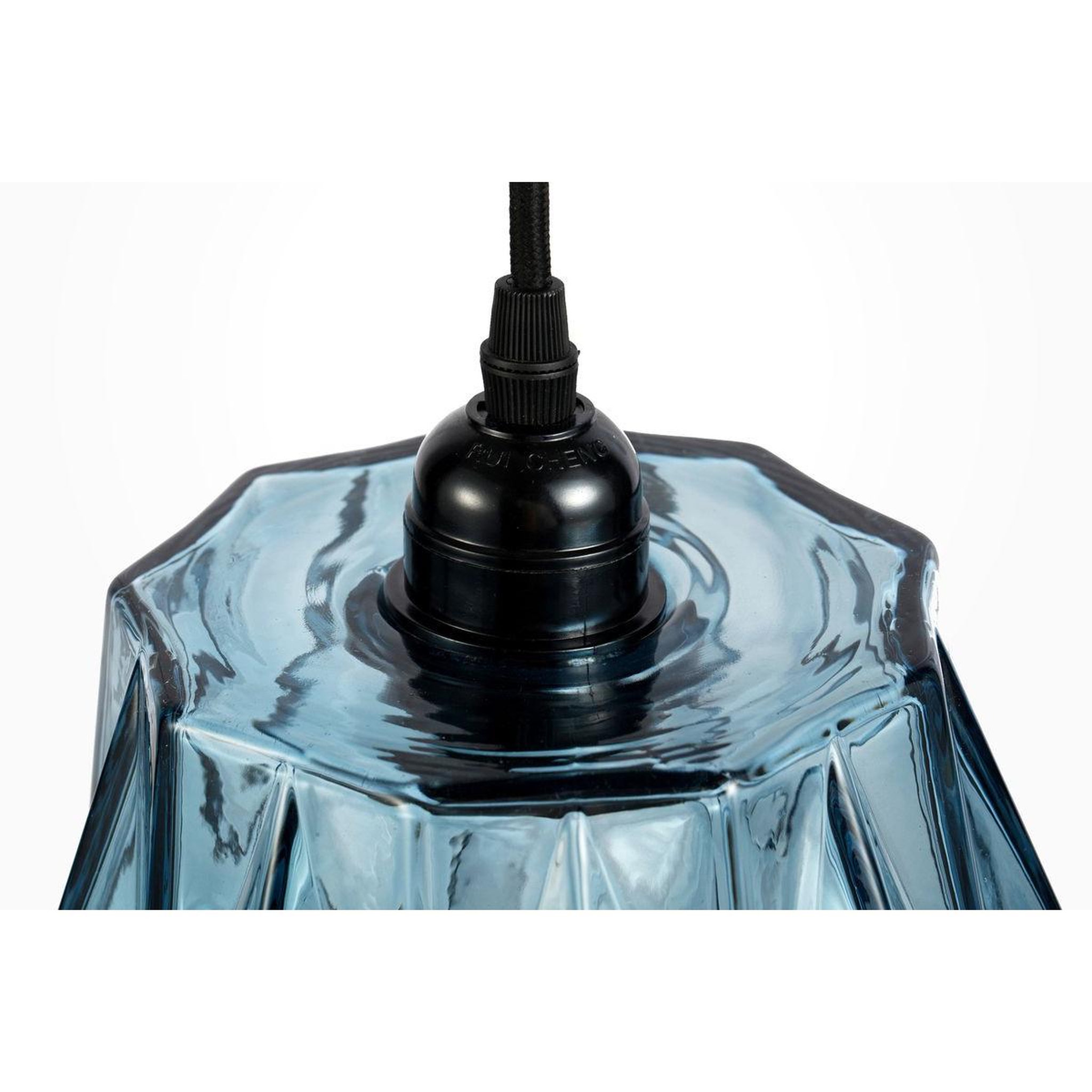Voir la diapositive 3 : Paris Prix Lampe suspension déco  aurea  19cm bleu
