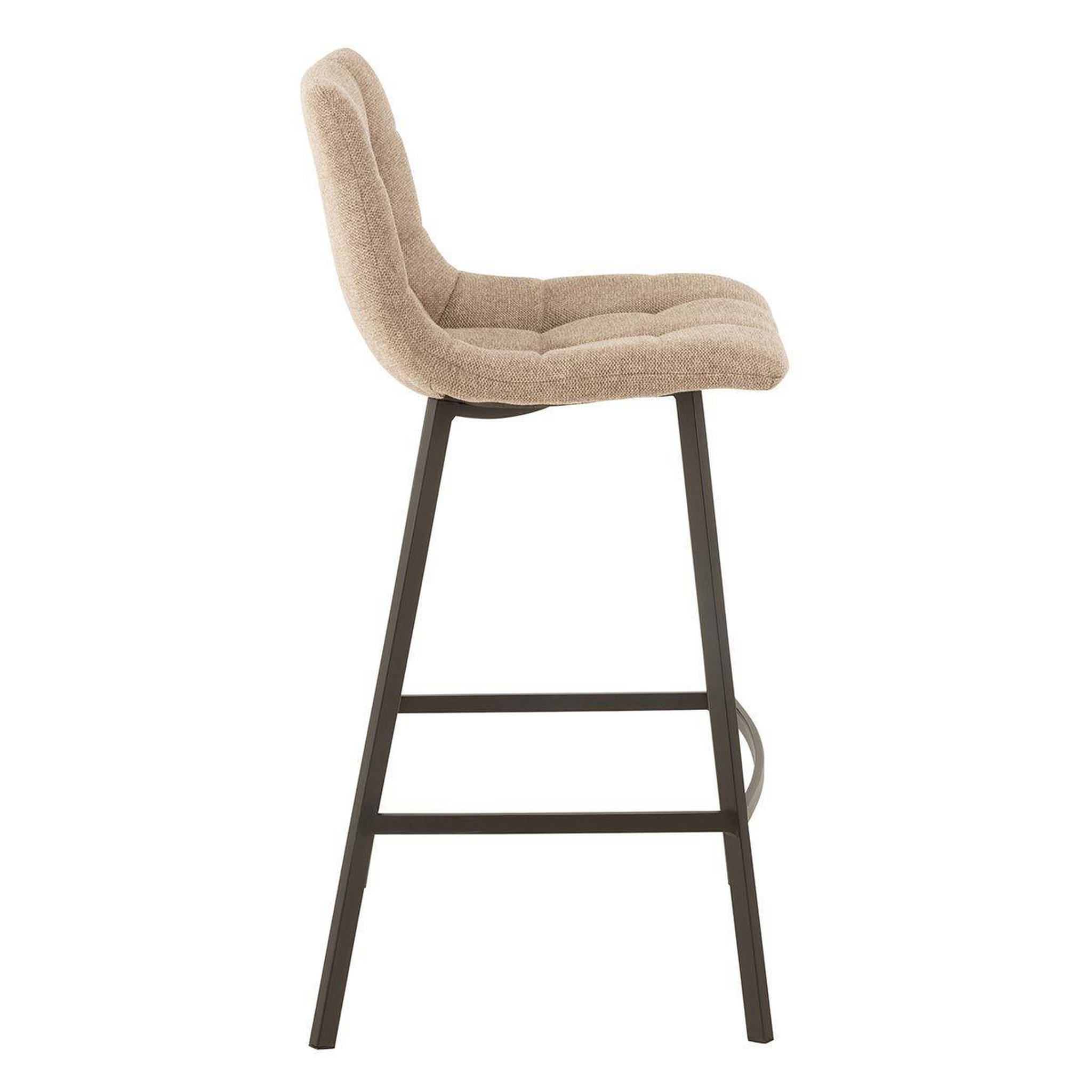 Voir la diapositive 3 : J-LINE Chaise de bar design  stéphane  95cm beige