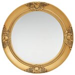 VIDAXL Miroir mural style baroque 50 cm Dore