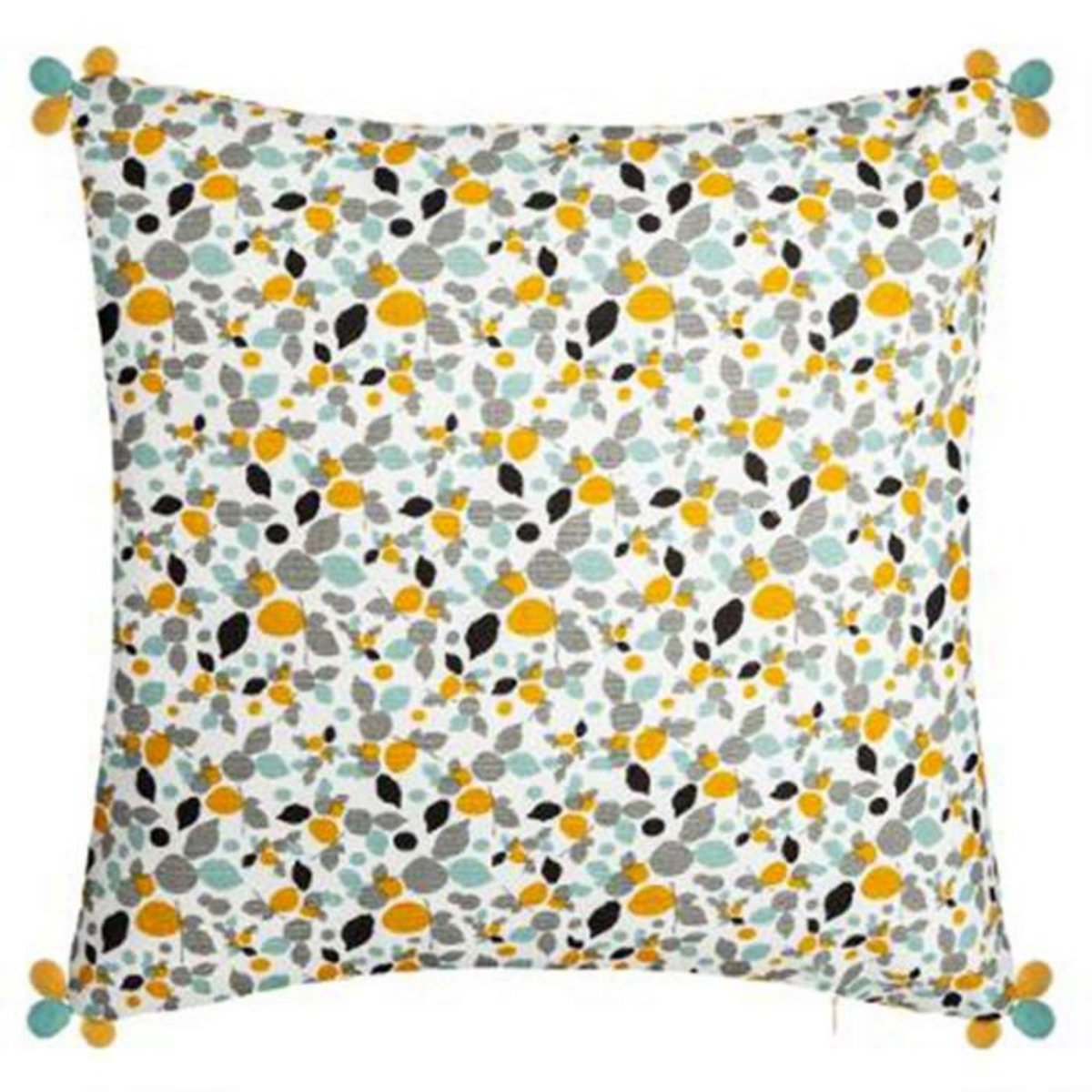 ATMOSPHERA Housse de Coussin Imprimé  Razzo  40x40cm Ocre