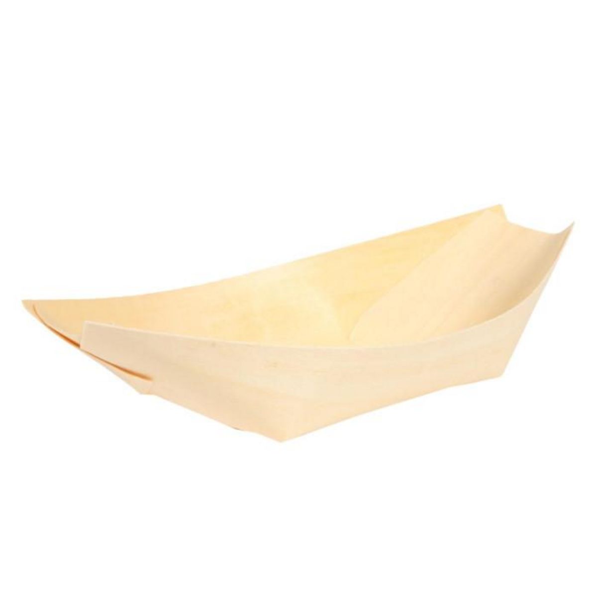 Paris Prix Lot de 24 Barquettes Carton  Bateau  13cm Naturel