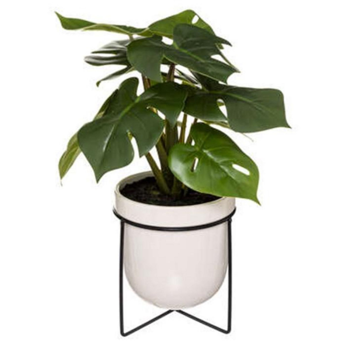 ATMOSPHERA Plante Artificielle sur Pied  Monstera  33cm Vert