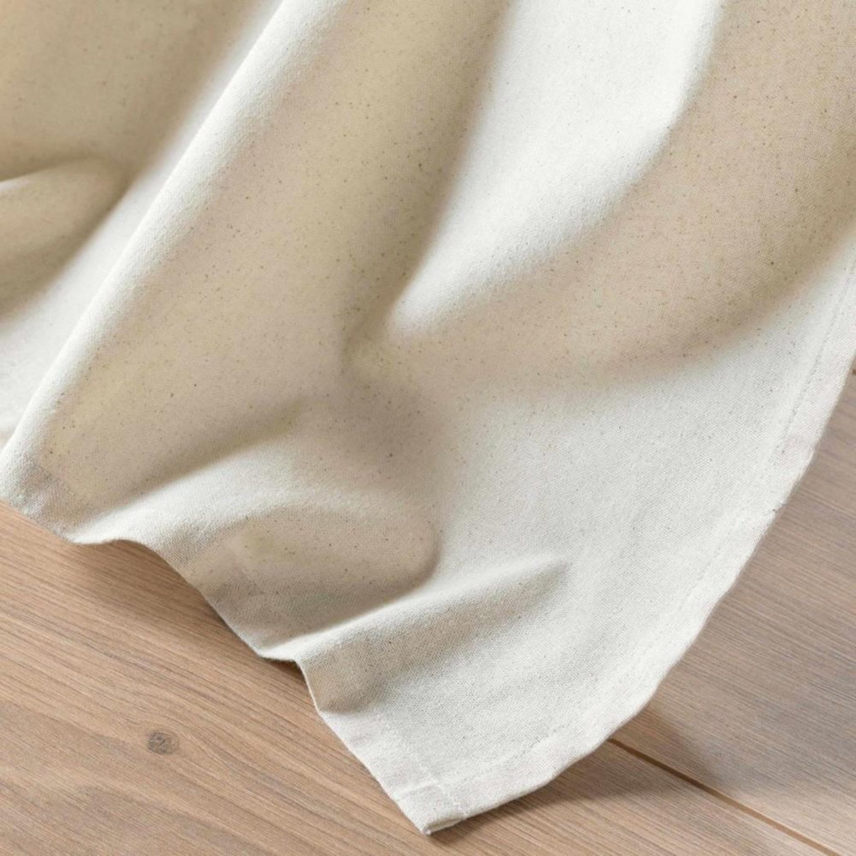 Douceur d'Intérieur Rideau à œillets 140x240 PAPAYA à pompons et top métallisé