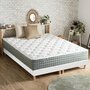 Voir la diapositive 2 : IDLITERIE Ensemble + matelas Ressort 7 zones Face Hiver/Eté différente HYGGE Fabriqué en France