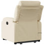 Voir la diapositive 4 : VIDAXL Fauteuil inclinable de massage Creme Tissu