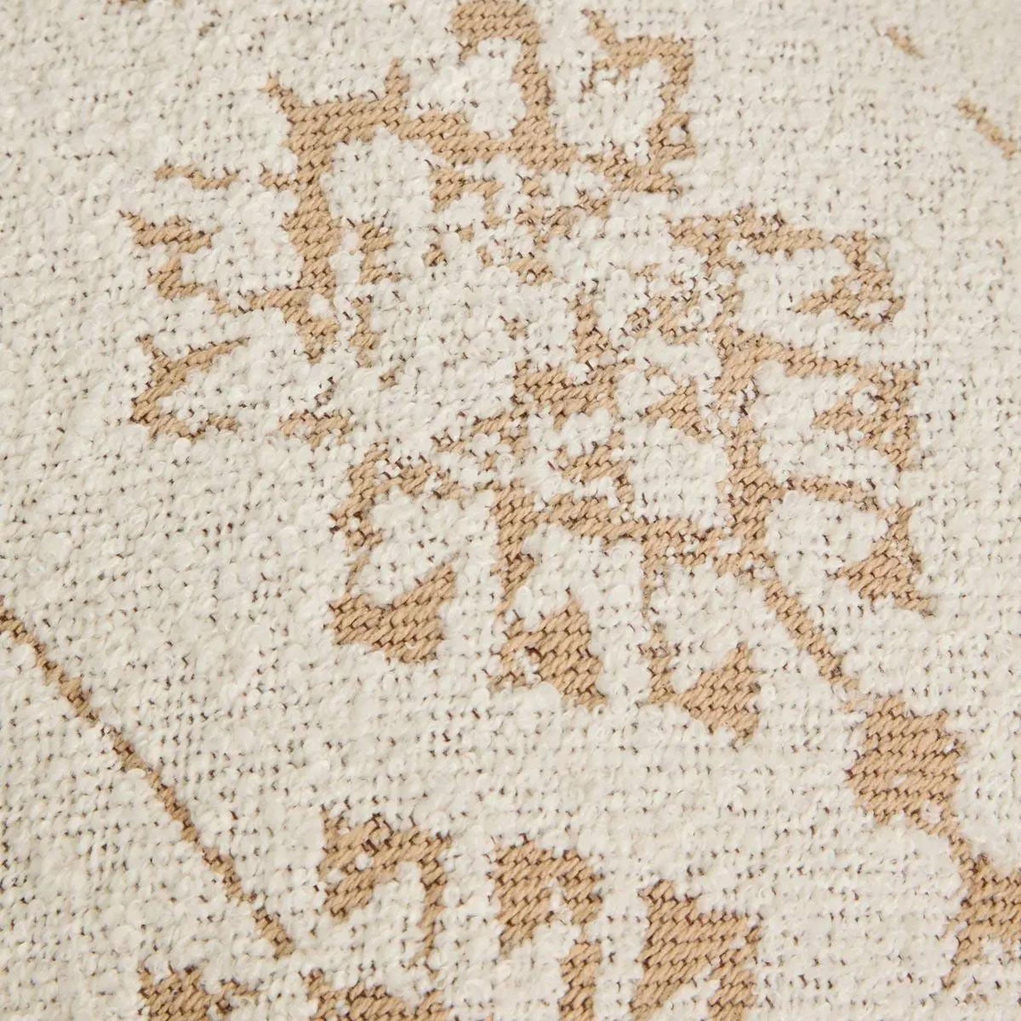 Voir la diapositive 3 : ATMOSPHERA Coussin à motifs tissés  ozel  40x40cm ivoire