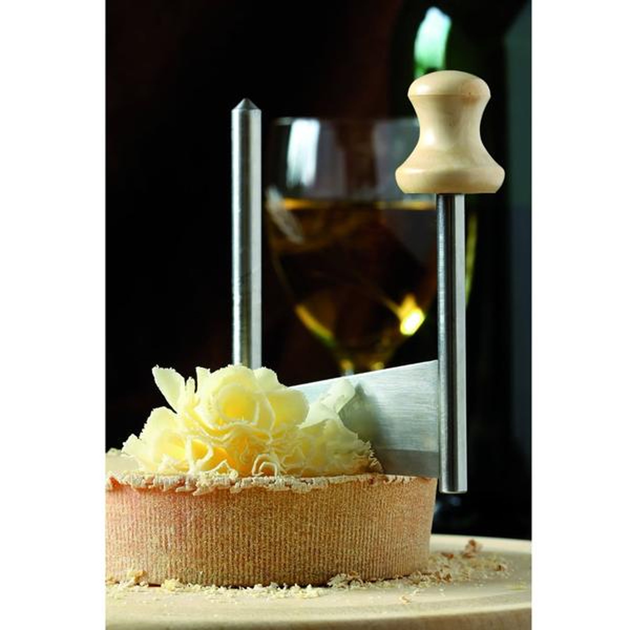 Voir la diapositive 2 : Kela line Rabot girolle à fromage en bois - 77085