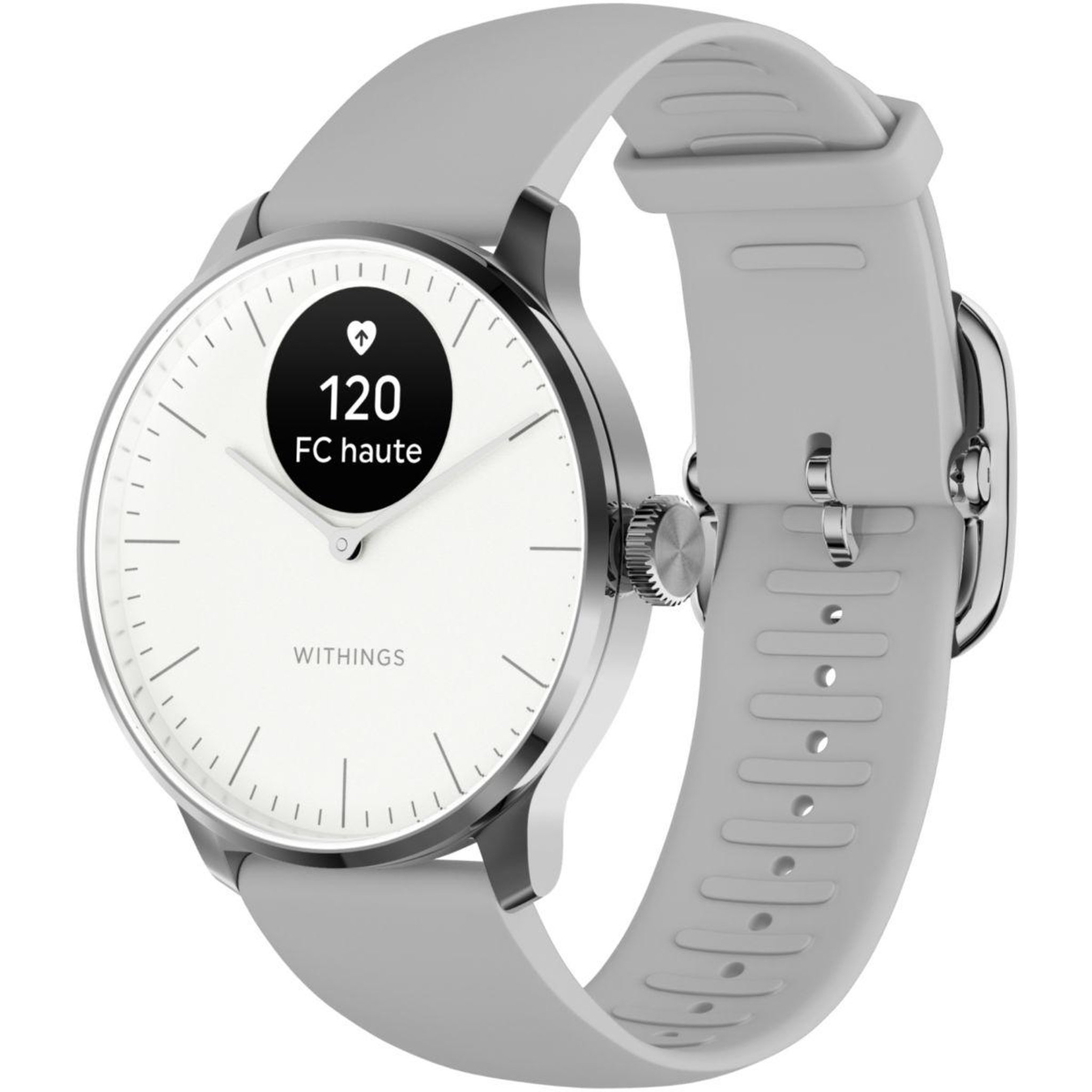 WITHINGS Montre santé scanwatch light blanche